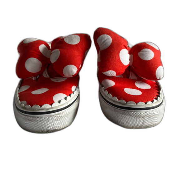 Minnie Mouse Slip On Vans with Giant Stuffed Bow - Picture 3 of 9